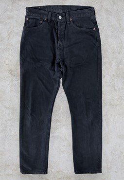 Vintage Levi's 501 Jeans Black Straight Leg Men's W30 L32