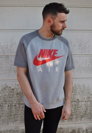 90'S VINTAGE NIKE LOGO RAGLAN SHORT SLEEVE SWEATSHIRT