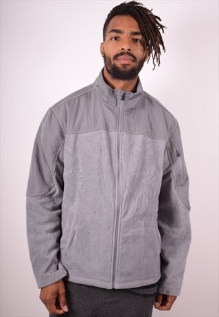 STARTER MENS VINTAGE FLEECE JACKET XL GREY 90S