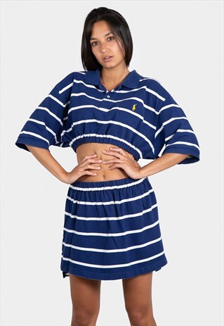 VINTAGE REWORKED POLO CO-ORD SET RALPH LAUREN TOP & SKIRT