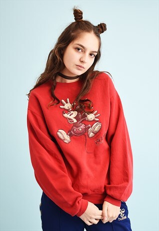 90'S DISNEY ATHLEISURE SPORTS NOVELTY SLOUCHY SWEATSHIRT