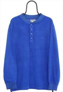 Vintage LL Bean Blue Fleeced Sweatshirt Womens
