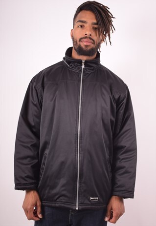 CHAMPION MENS VINTAGE JACKET XL BLACK 90S