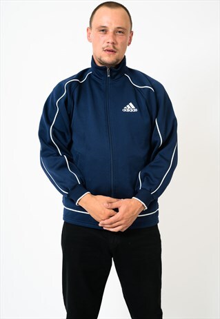 VINTAGE NAVY ADIDAS JACKET