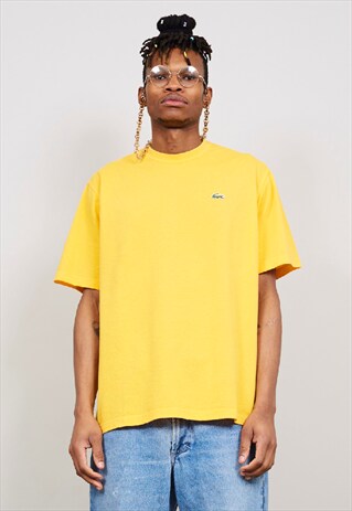 VINTAGE 90'S LACOSTE YELLOW T-SHIRT