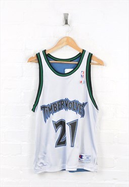 Vintage Champion Minnesota Timberwolves Basketball Jersey 
