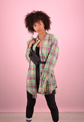 GREEN RALPH LAUREN CHECKERED SHIRT GRL3659