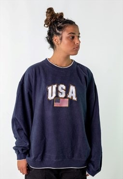 Navy Blue 90s C&B Sport Sweatshirt