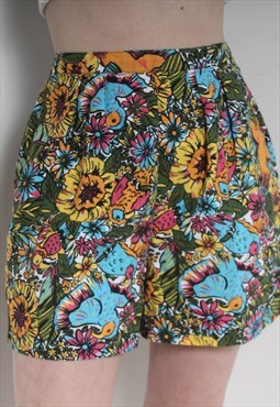 Vintage 1980's Crazy Patterned Shorts Multi