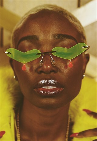 HEART CRY RIMLESS HANDMADE FASHION SUNGLASSES