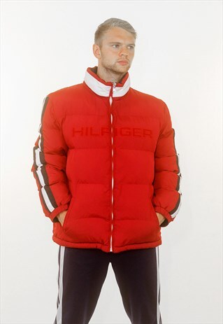 VINTAGE TOMMY HILFIGER REVERSIBLE PUFFER COAT