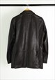 VINTAGE 90'S GAP LEATHER JACKET IN BROWN Y2K STREETWEAR