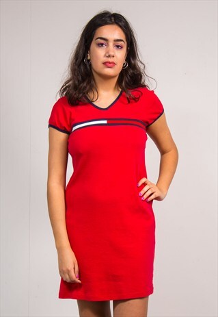 VINTAGE 90'S RED TOMMY HILFIGER DRESS