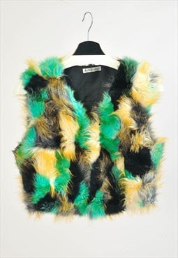 Vintage 00s faux fur vest