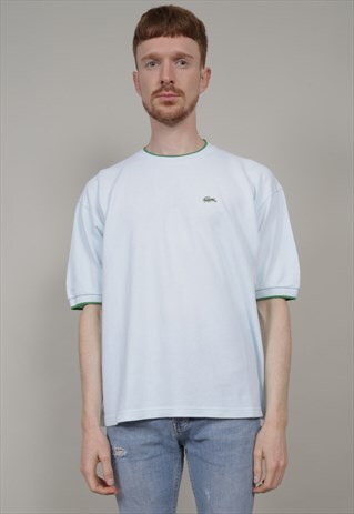 VINTAGE 80'S LACOSTE PALE BLUE T-SHIRT