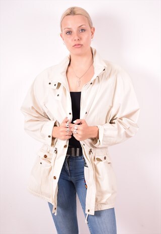 WOMENS VINTAGE JACKET MEDIUM BEIGE 90S