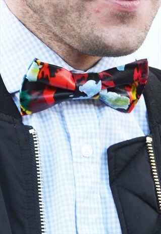 COLOURFUL PU BOW TIE