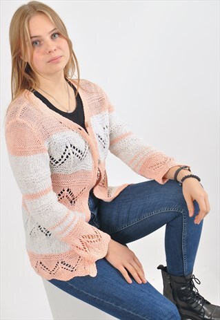 VINTAGE 80'S KNITTED CARDIGAN