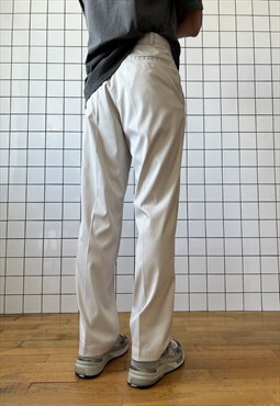 Vintage NIKE Pants Trousers Beige Y2K 