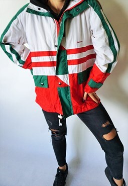 Vintage Windbreaker Parachute Tracksuit Sports Jacket Parka