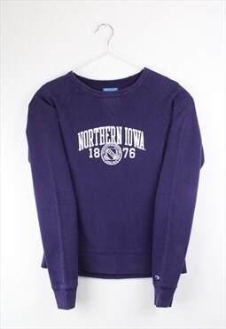 Vintage Champion Northern Iowa Purple Sweatshirt S
