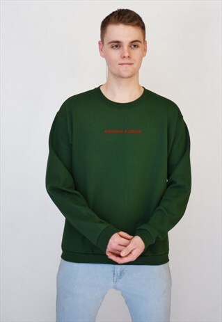 GREEN EXPENSIVE & DIFFICULT (RED) SWEATSHIRT