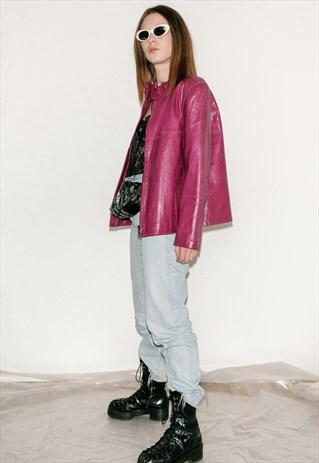 VINTAGE HOT PINK RAVE JACKET