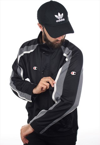 VINTAGE 90S CHAMPION USA TRACKSUIT TOP JACKET