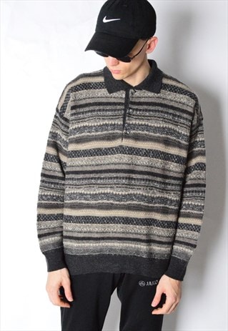 VINTAGE 80S WOOL MOHAIR BLEND JUMPER