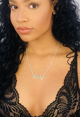 THE BABY SILVER PLATED PENDANT NECKLACE