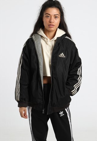 90S ADIDAS PADDED REVERSIBLE JACKET