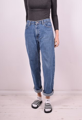 RALPH LAUREN WOMENS VINTAGE JEANS W34 L30 BLUE 90S