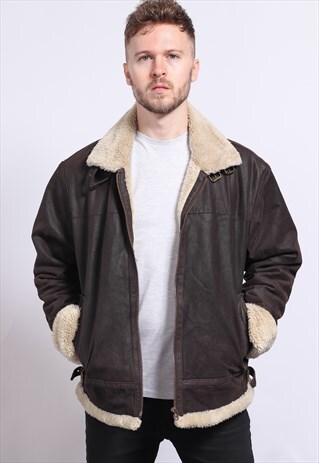 VINTAGE LEATHER AVIATOR JACKET