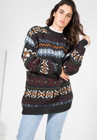 VINTAGE 80S KNIT JUMPER / S0081