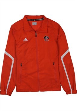 Vintage 90's Adidas Windbreaker Track Jacket Full Zip Up Red