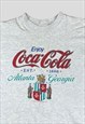 Vintage 90s 1991 Coca-Cola T-shirt Grey with screen print