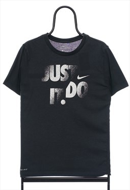 Nike Just Do It Graphic Black Slogan TShirt Womens