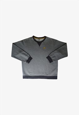 Vintage Y2K Nike Grey Yellow Spell Out Sweatshirt