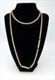 CHRISTIAN DIOR NECKLACE GOLD CHAIN VINTAGE METAL