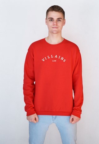 RED VILLAINS LDN (WHITE) SWEATSHIRT