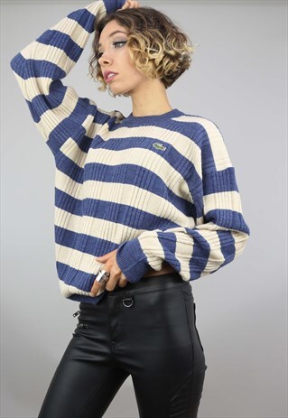 VINTAGE LACOSTE STRIPE JUMPER