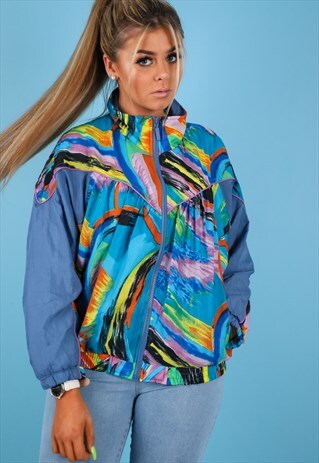 VINTAGE ADIDAS SHELL JACKET IN MULTI NJ652