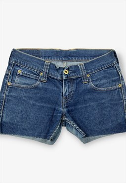Vintage Levi's 603 Low Rise Denim Shorts Blue W27 BV18223