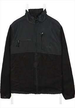 Chaps 90's Denali Jacket Zip Up Fleece Jumper Large Black