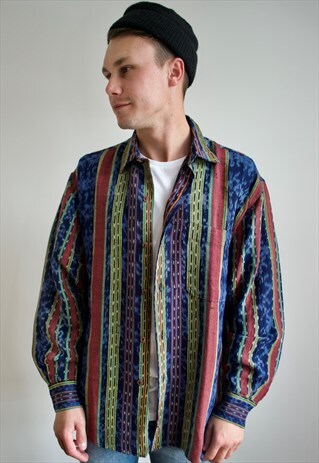 VINTAGE 90'S PATTERNED SHIRT