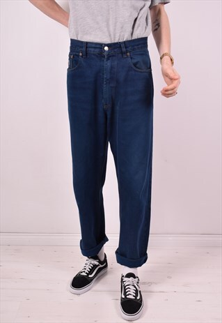 MENS VINTAGE JEANS W36 L30 BLUE 90S