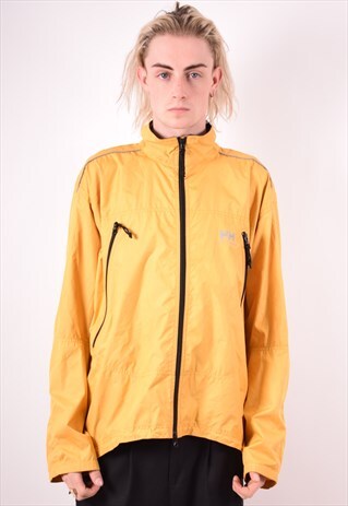 HELLY HANSEN MENS VINTAGE RAIN JACKET XL YELLOW 90S