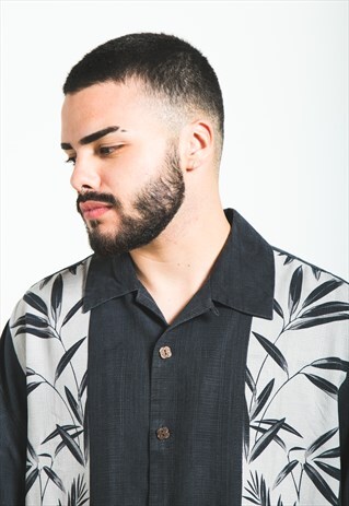 VINTAGE 80S HAWAIIAN SHORT SLEEVE SHIRT / S5907