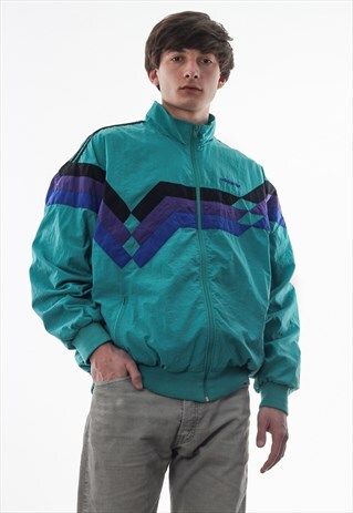 VINTAGE ADIDAS ORIGINALS TRACKSUIT 90S TURQUOISE BLUE