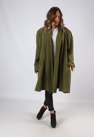 PLAIN COAT JACKET MAC VINTAGE MID LONG UK 22 - 24 (CW2W)